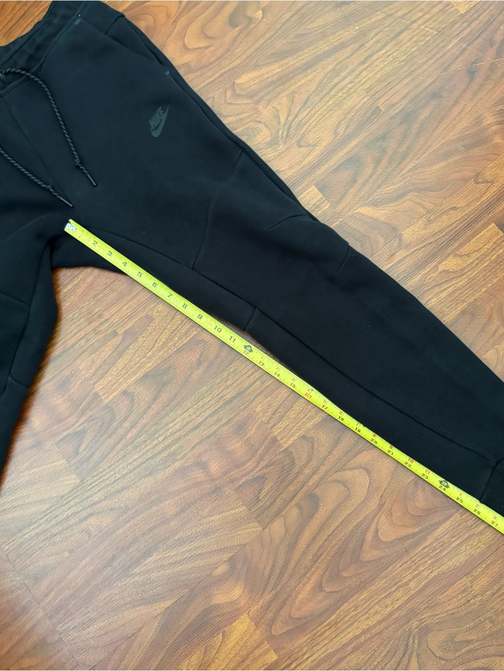 Nike Tech Fleece Joggers Size M Sweatpants Black Gym Run Workout Classic Zip USA - Picture 10 of 10